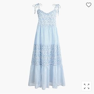 J crew size xl ruffled maxi tiered cover up dress